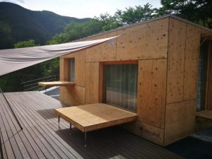 隈研吾氏がデザインした移動式住居「住箱」